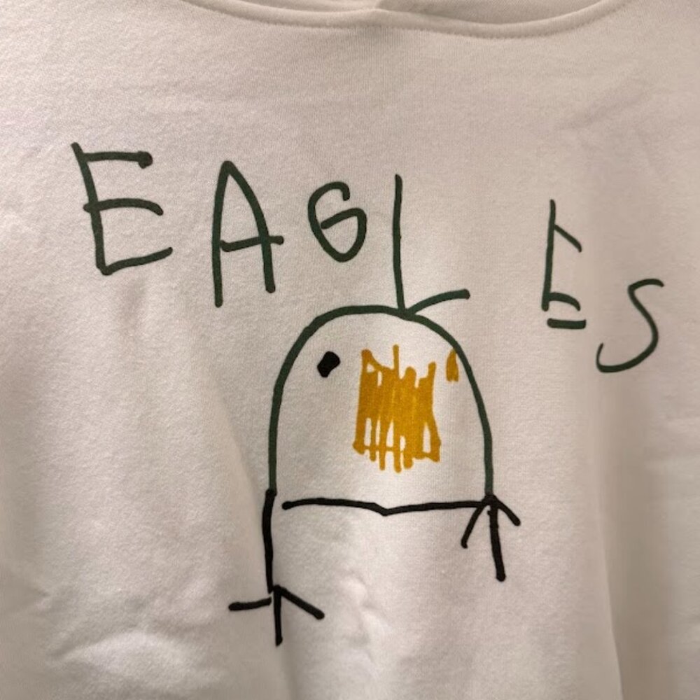 Philadelphia Eagles - Viral Hand-Drawn Style Hoodie - Unisex Size Large